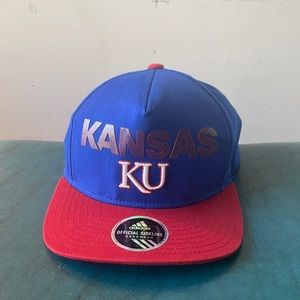 Adidas Kansas University snapback hat. Fits ALL sizes.